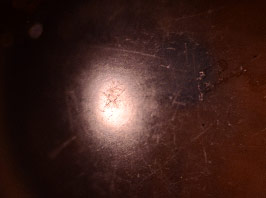 Scratched Scleral Rigid Gas Permeable (RGP) Lens