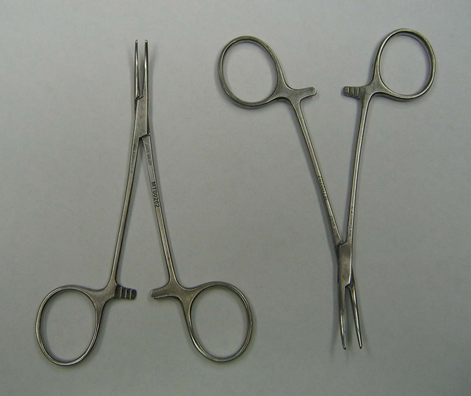 Forceps, Halsted mosquito forceps 5in curved